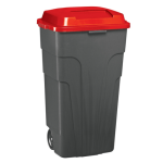 New Plastic Rubbish Bin – Wheelie Bin – 140L – Red- SAL032RD