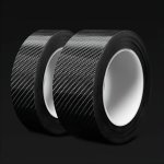 5D Carbon Fiber Car Door Entry Guard Strip - Pet Material Waterproof Anti-scratch Protection For Thresholds And Mirrors - 1PC 5