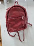 Genuine Leather Botanical Leaves MINI Backpack Purse