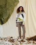 Lucky & Lou Jumper - Duck Egg And Ecru 44 Xxxxlarge