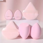 6PCS Makeup Sponge Set - Hydrophilic Polyurethane Beauty Blender For All Skin Types Unscented Foundation & Concealer Application