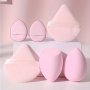 6PCS Makeup Sponge Set - Hydrophilic Polyurethane Beauty Blender For All Skin Types Unscented Foundation & Concealer Application High Resilience Powder Puff For Cream & Loose Powder