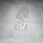 Lady Nature Wall Art - 2000 X 1400 X 20 Matt White Indoor