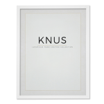 White Skinny Frame - A4 - 210 X 297 Mm With Mounting Board