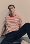 Regular Fit T-Shirt - Red Striped