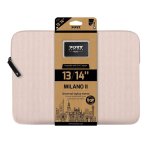 Designs Milano II Eco 13 14" Universal Laptop Sleeve - Plush Pink