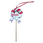 Plastic Hanging Christmas Decoration Swowman Candy 21CM