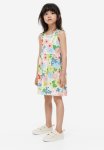 Patterned Cotton Dress - Natural White Floral