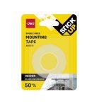 Deli Double Sided Mounting Tape 25.4MM 1.5M Clear
