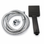 Handheld Shower Head With 1.5M Hose & Wall Mount - Black