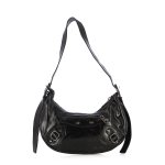 Detailed Buckle Shoulder Bag -black