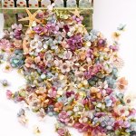 100PCS Multi-color MINI Daisy Flower Heads For Home Wedding And Scrapbooking - 2.0CM/0.79INCH Artificial Flowers With Vibrant Colors