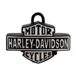 Vintage Bar & Shield Logo Shaped Ride Bell – Black Finish