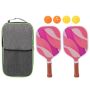 Fiberglass Pickleball Paddle And Ball Set With Honeycomb Core