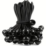 10 20 50PCS Ball Bungee Cords Plastic Ball Rope Outdoor Camping Tent Fixed Ball Rope Trampoline Beach Net Elastic Rope Straps