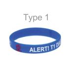 Type 1 Diabetes Alert Blue L
