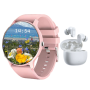 Health Smart Watch & Earbuds For Women - Android & Ios Compatible.