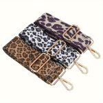 Adjustable Leopard Print Purse Strap - 3.81CM Wide Nylon Crossbody & Shoulder Replacement For Handbags And Guitars