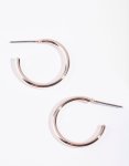 Rose Gold MINI Plain Hoop Earrings
