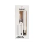 DQUIP Facial Hair Remover 2IN1 B o White And Silver