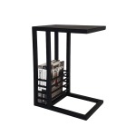 Magazine Ease Metal Side Table Black