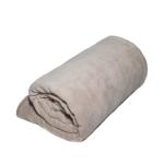 Hemmed Coral Fleece Blankets - Various Colours & Sizes - Size: 120 Cm X 150 Cm Sand