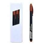 Ohp Permanent Markers - Brown 10 Pack M 0.8MM Bullet Tip