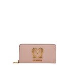 Heart Logo Zip Around Wallet -powder