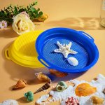 1PC Sand Sifters Sieves 8.6INCH/ 22CM Shark Tooth Sifters With Handles Beach Sifters For Green Red Yellow Blue Optional