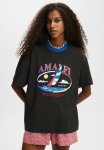 Cotton On The Boxy Graphic Tee - Amalfi washed Black