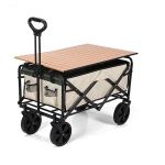 Multifunctional Outdoor Camping Cartwheel With Detachable Table Board
