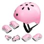 Kids Bike Helmet And Protective Gear Set Unicorn Pink