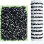 1000 500PCS 27 Styles Letter Beads Black Face Heart Beads For Jewelry Making Diy Bracelets Necklace Fashion Phone Chain Handicra