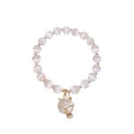 White Cat's Eye Fortune Cat Bracelet