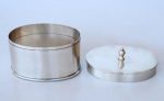 Pewter Box With Lid Oval 13X16X11CM