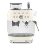 Smeg 50'S Style Manual Espresso Coffee Machine Black White Red Cream