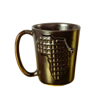 African Mug - Bronze m Black