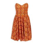 Orange Boobtube Dress & Doek