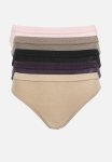 Jockey 5 Pack Plain Tonal Elastic French Cut - Taupe pink capp blue navy