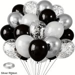 20PCS Silvery Chrome Metallic Confetti Balloons For Birthday Party Bridal Shower Wedding Engagement Anniversary Prom Graduation