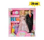 Doll Med 28CM Couple+dress Set