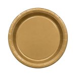 Small Gold Party Plates Pack Of 8