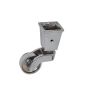 Castor Wheel Square Cup Dch Chrome