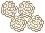 Peony Flower Coasters - Set Of 4