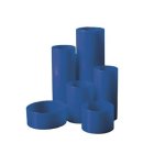 Treeline: Desktop Organiser Pen Holder Blue 6 Cylinders