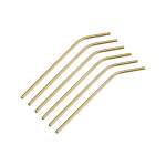 Curved Straws Gold