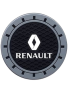 Renault Silicone Coasters Black 2 Piece