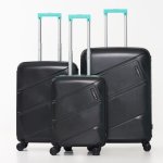 Premium 3-PIECE Spinner Luggage Set With Tsa Combination Lock Mint black