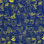 Alphabet Animal Novelty Fabric 140CM