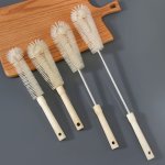 Premium Long-handle Bottle & Straw Cleaner - Versatile Kitchen Tool For Narrow Neck Bottles Decanters And More - Durable Bristle